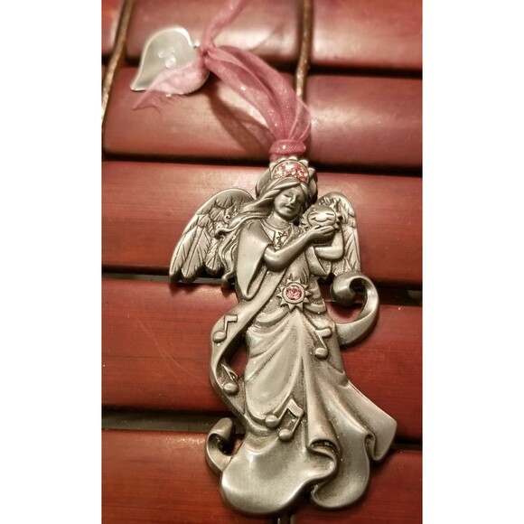 Gloria Duchin Angels of Inspiration Angel of Summer "Joy" Pewter Ornament - Picture 1 of 4